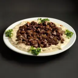 صحن حمص بالكبدة - كبير